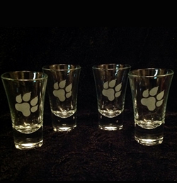 Paw Shot Glasses x4